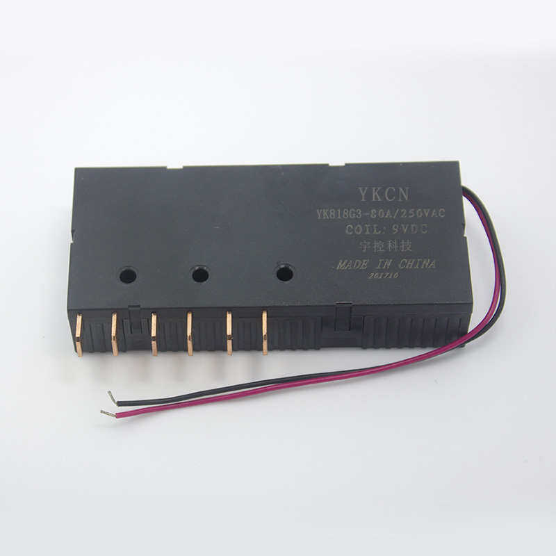 三相连体磁保持继电器大功率大电流低功耗节能宇控YK818G3 80A