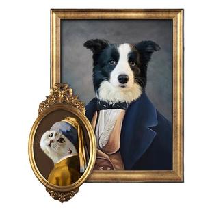 萌宠工坊宠物画像定制小猫咪狗肖像画像装饰挂墙画DIY礼物纪念品