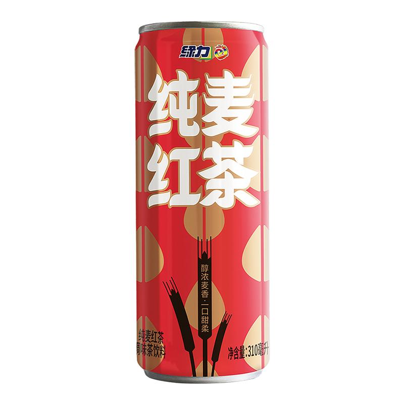 绿力纯麦红茶麦310ml*6罐装