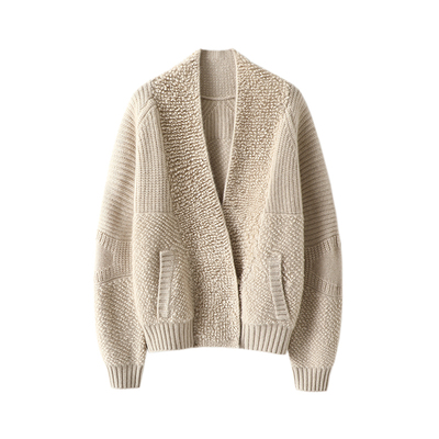 启超高端100%纯山羊绒衫