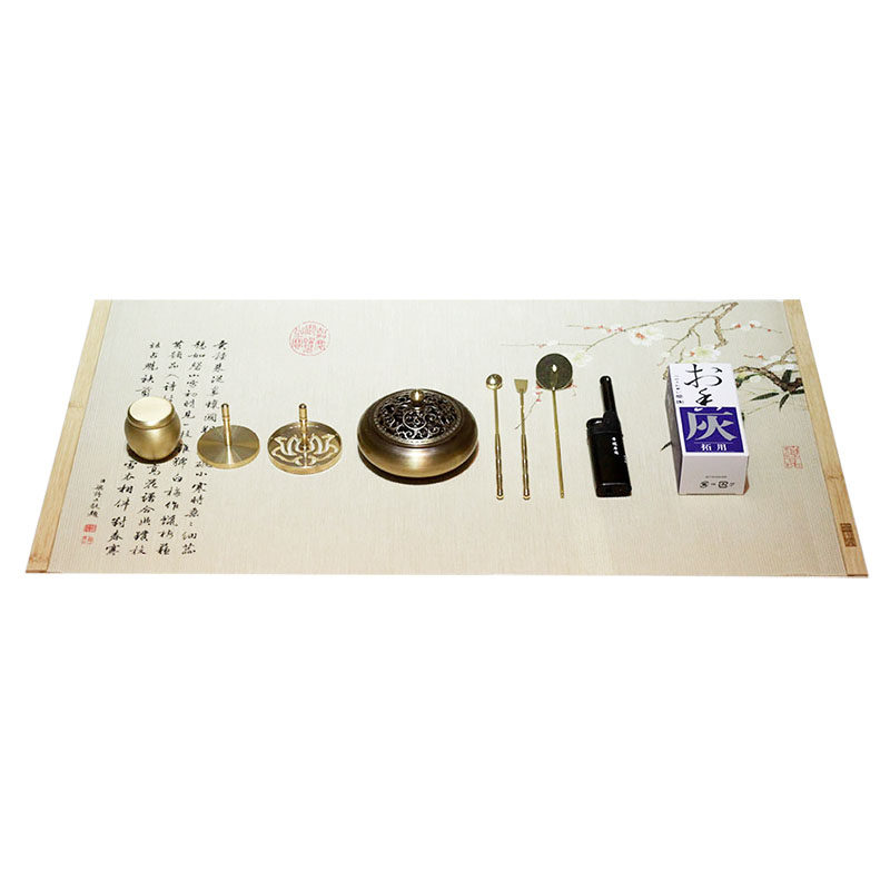 香席竹席茶席香道复古典中国风禅意文化茶桌草编竹编名家古画配件