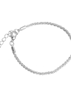 波光粼粼银色满天星细手链