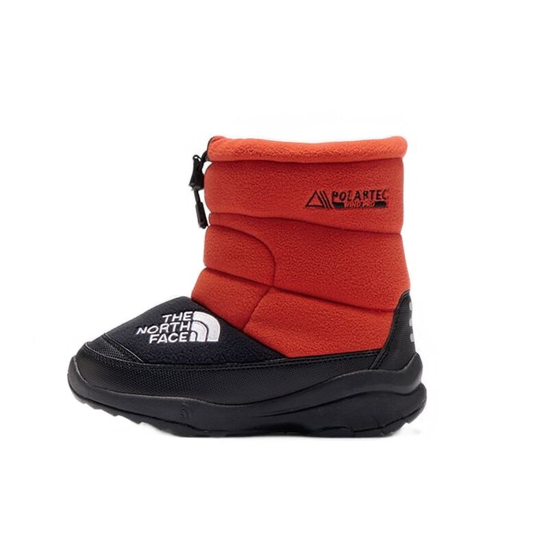 日本北面 the north face 2025冬季儿童鞋摇粒绒高筒保暖滑雪地靴