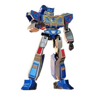 山姆同款 声波变形金刚起源拼装玩具领袖之证震荡波手办铁皮礼物