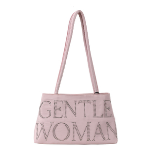 泰国GentleWoma刺绣爪钉字母腋下包女2025新款单肩包手提托特包