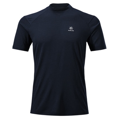 KAILAS凯乐石 XM1美丽诺羊毛高圆领T恤抗菌抑味防晒户外徒步男款