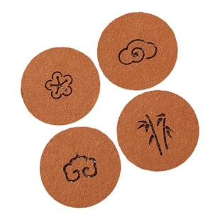 毛毡茶杯垫茶席餐桌垫杯垫创意吸水隔热防滑垫功夫茶道配件可定制