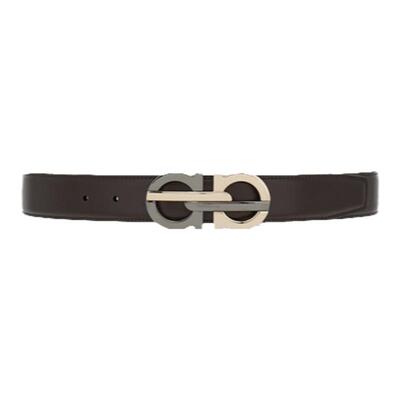 【3期免息】FERRAGAMO菲拉格慕男士双面可调Gancini皮带3.2CM宽