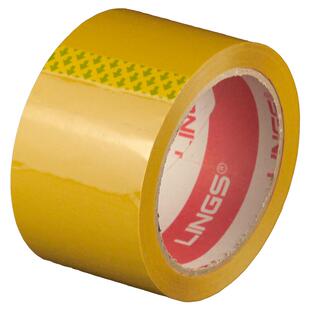 黄色封箱胶带米黄胶布快递打包封箱带公司包装胶纸5.5cm长60米