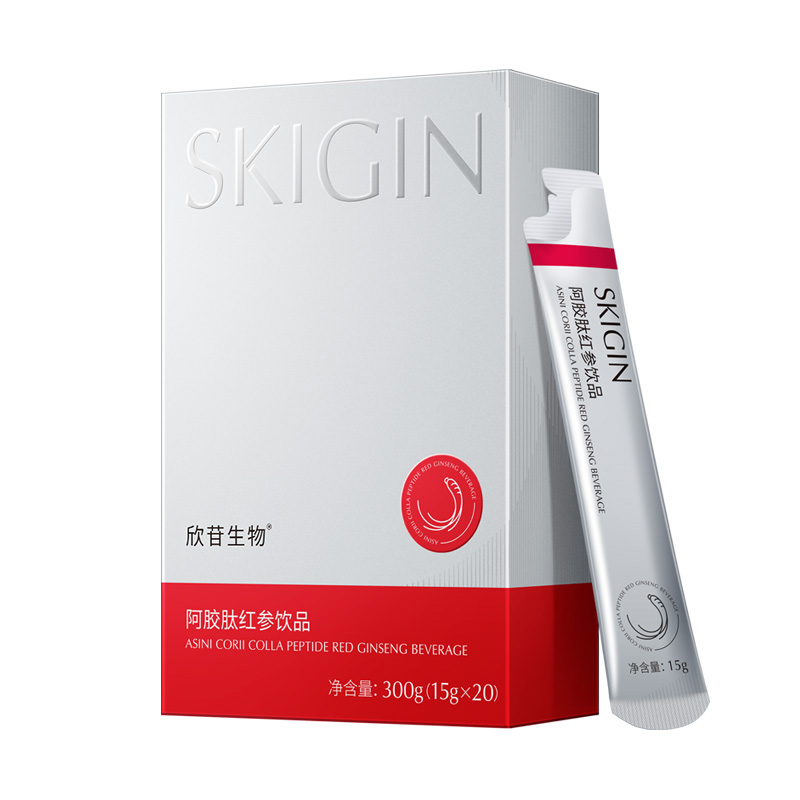 【谢师恩礼盒】SKIGIN欣苷阿胶肽红参饮皂苷高丽参口服浓缩液滋补
