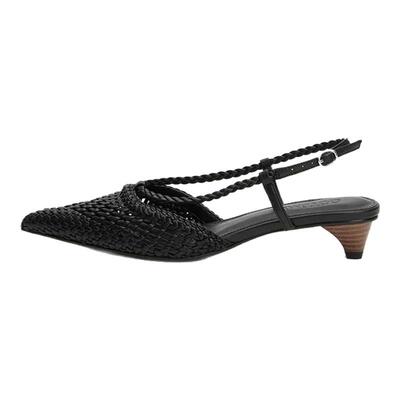 COTEMP 设计师品牌 25春夏新款 尖头羊皮手工编织鞋 SOLSOL买手店