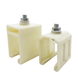 起重机行车H型单级滑触线吊夹200A-800A滑触线塑料吊卡固定架