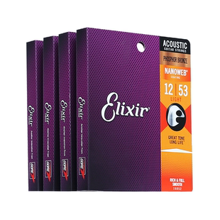 伊利克斯吉他弦16052一套六根1玄线民谣木吉他琴弦Elixir伊利克斯