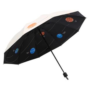 天堂伞加大加厚加固双人黑胶防晒防紫外线太阳伞晴雨伞女两用学生