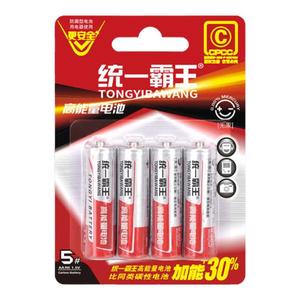 统一霸王电池5号7号碳性电池电视空调遥控器闹钟五号玩具耐用电池