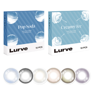 Lurve美瞳日抛小熊软糖波子汽水牛乳糖莓果棒棒糖10片