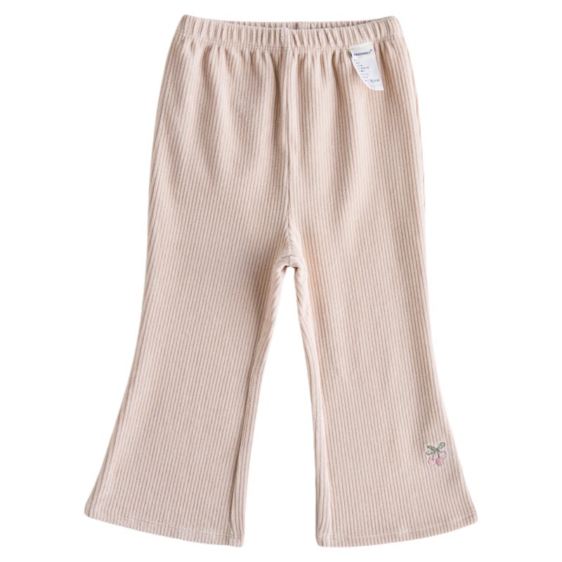 【新品】OAK FAMILY宝宝灯芯绒冬季童装裤女童保暖裤子喇叭裤