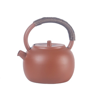 潮州朱泥陶壶粗陶煮茶壶烧水壶功夫茶具煮水壶 紫砂电陶炉煮茶器