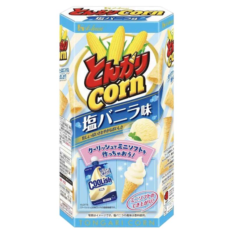 日本好侍House妙脆角玉米味尖脆角栗米角限定香草味盒装68g