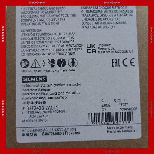 【问价】3RF2420-2AC45接触器