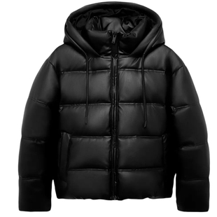 ZARluvip查罗冬季新款仿皮衣外套女装棉服防风夹克棉衣女3046233