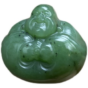 包邮新疆和田玉且末糖青白玉碧玉挂件平安扣吊坠保真支持全国复验