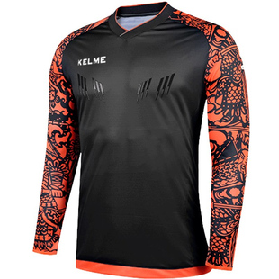 KELME卡尔美儿童门将服青少年足球短袖守门员服上衣比赛球服印字