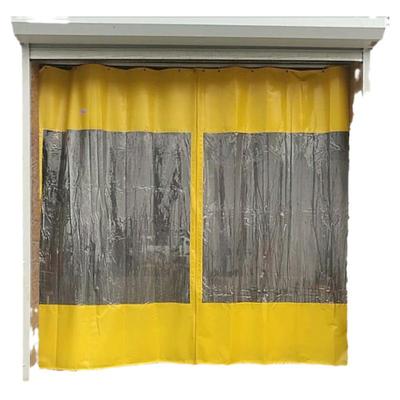 折叠推拉防水4s店车间工厂透明帘