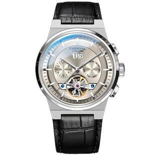 正品新款嘉年华男士手表全自动机械表官方旗舰店镂空防水品牌男表