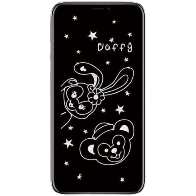 美少女iPhone14Pro MAX息影钢化膜13适用全屏苹果15卡通12手机膜11防爆膜xr带图案XS可爱隐形膜15p