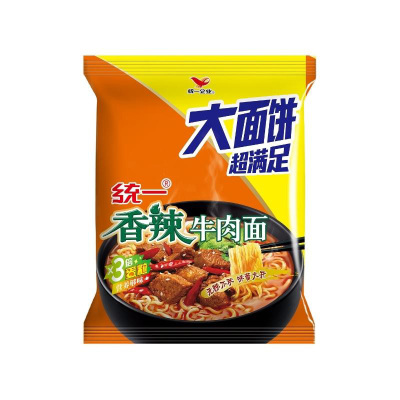 统一方便面老坛酸菜牛肉面红烧