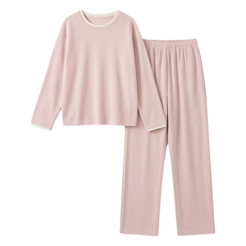 海岛绒睡衣女德绒磨毛保暖家居服