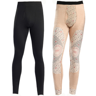 雪中飞男士鲨鱼裤冬季加绒加厚高档内衣打底裤抗寒机车保暖裤棉裤