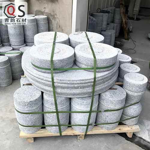 芝麻灰花岗岩石桌芝麻白芝麻墩外花岗岩家灰芝麻用户桌椅庭院石黑