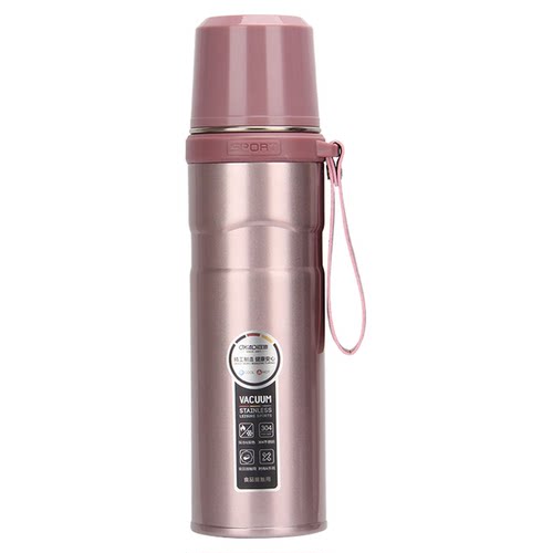 匡迪华象1012号真空304不锈钢提绳大容量学生儿童家用保温水茶杯