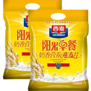 西麦特浓牛奶奶香燕麦片700g*2袋