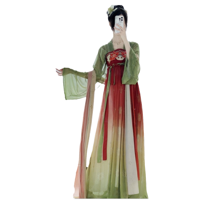 雪莲乐2024春夏款唐制汉服齐胸裙