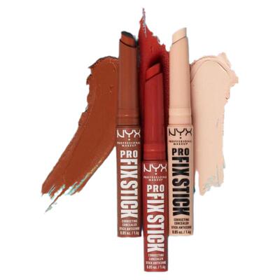 新品NYX fixstick遮瑕棒旋转遮瑕棒笔滋润轻薄脸部黑眼圈痘印美容