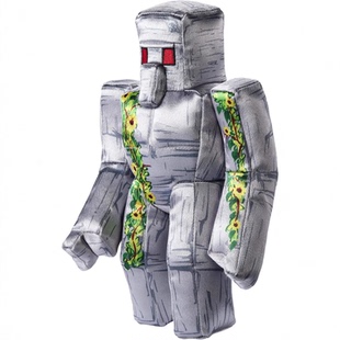 跨境热卖 我的世界 Minecraft鸭骑士机器人粉色小羊毛绒玩偶公仔