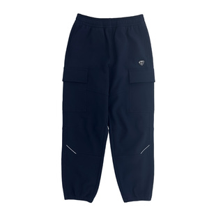 诺诗兰男童工装软壳裤秋冬新款加绒儿童加绒防风防泼水户外保暖裤