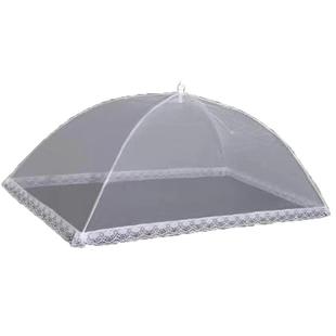 饭店厨房遮盖调料品大号长方形伸缩盖菜罩商用折叠摆摊防尘网纱罩