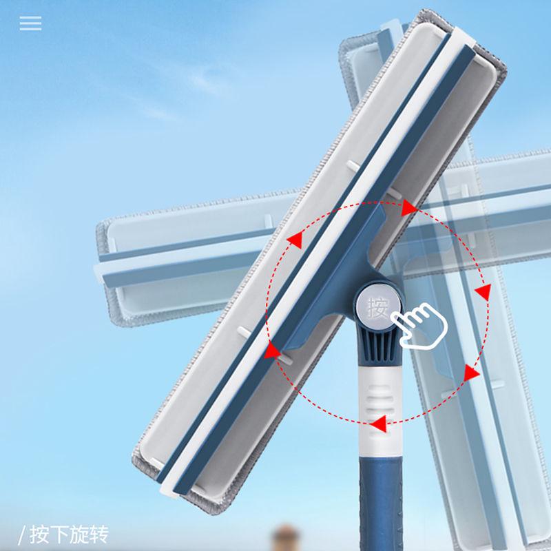 家用擦玻璃神器伸缩杆双面擦窗刷多功能擦窗器高楼清洗窗户工具