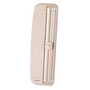 得力裁纸器小型切纸机A4款切纸刀多功能裁纸器手工裁纸刀照片裁剪器手动剪纸机双向刀头剪纸刀办公室裁纸机