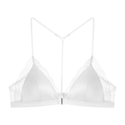 前扣蕾丝美背内衣女薄款