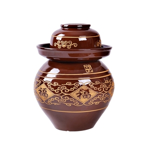 四川泡菜坛子家用土陶老坛子酸菜缸密封瓦罐专用腌菜坛陶瓷咸菜罐