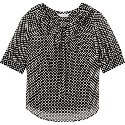 lkbennett复古优雅短袖波点