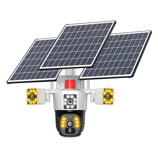 三板太阳能高清2000万监控摄像头360度夜视防水手机远程2025新款