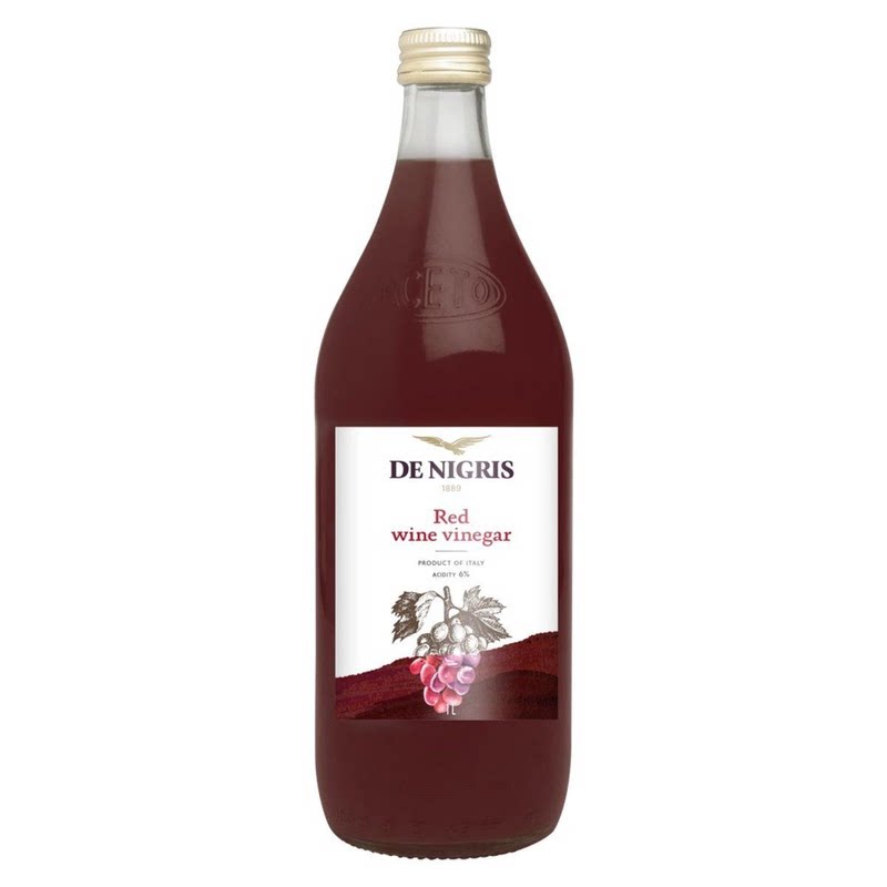 De Nigris 意大利飞鹰红酒醋1000ML醋类调味品包装酱料传统精选版