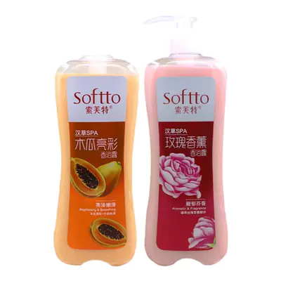索芙特沐浴露木瓜玫瑰滋润沐浴露