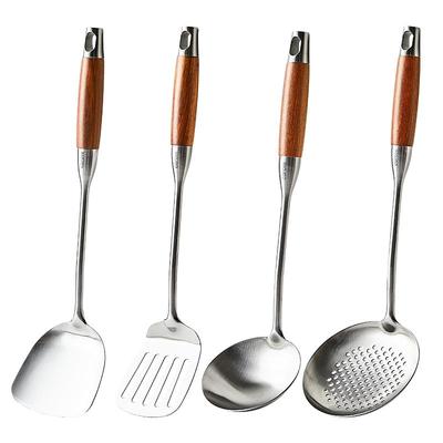 卡罗特316L不锈钢锅铲家用炒菜铲子漏勺汤勺铲子炒勺厨房工具套装